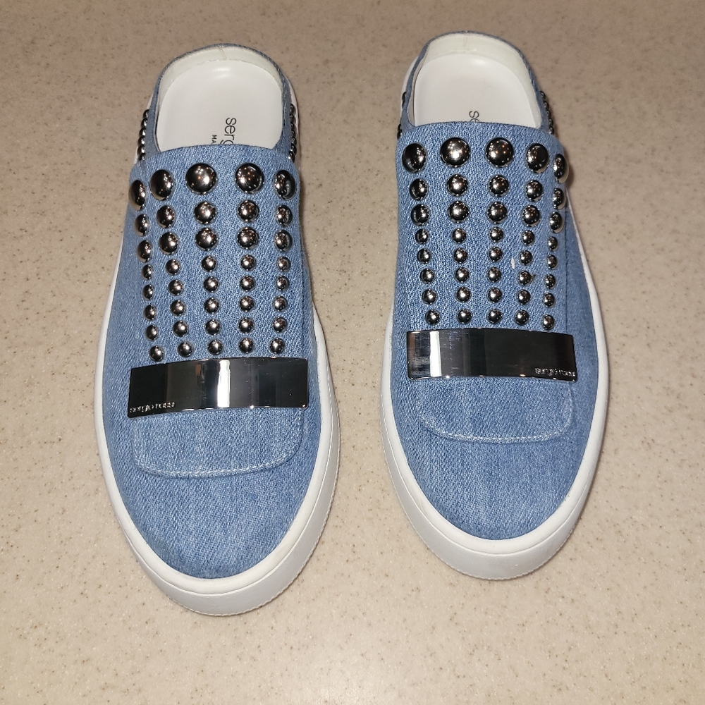 Denim Mules